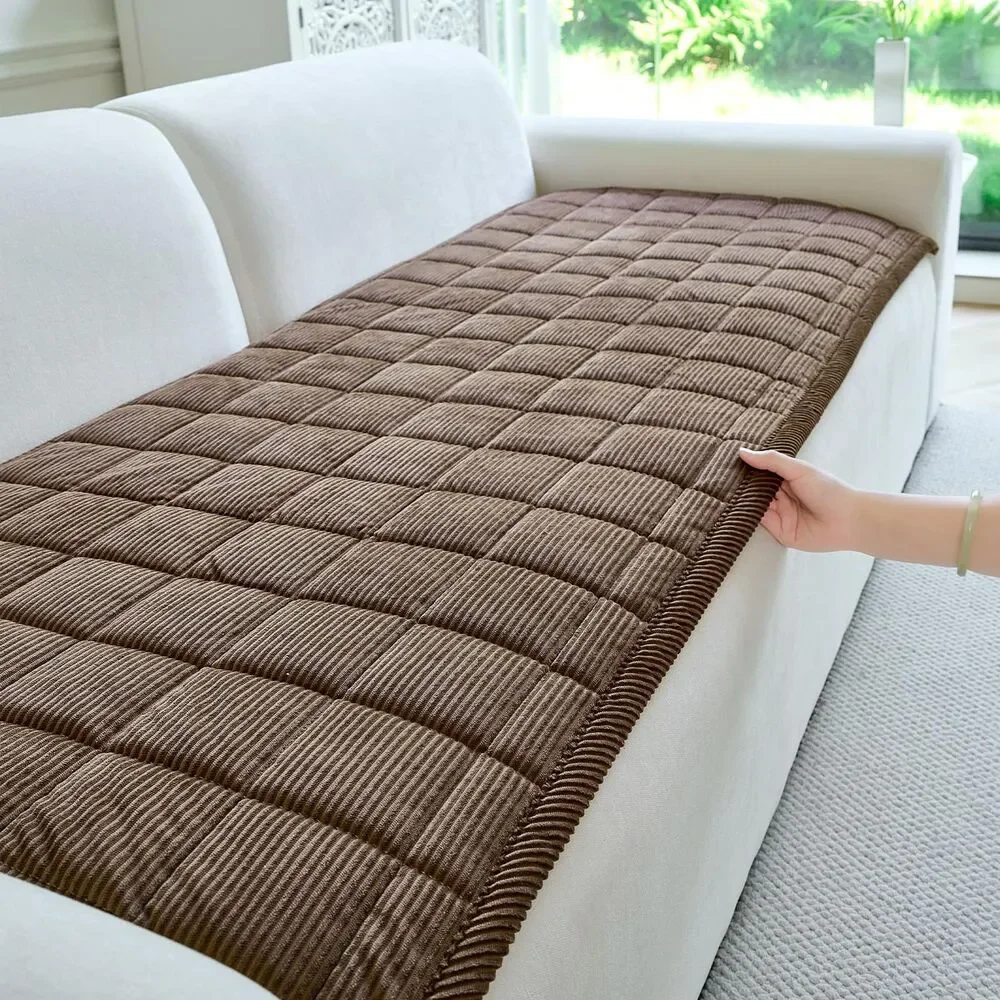 Washable, Non Slip Couch Cover for Pets (Dark Brown ,27.6